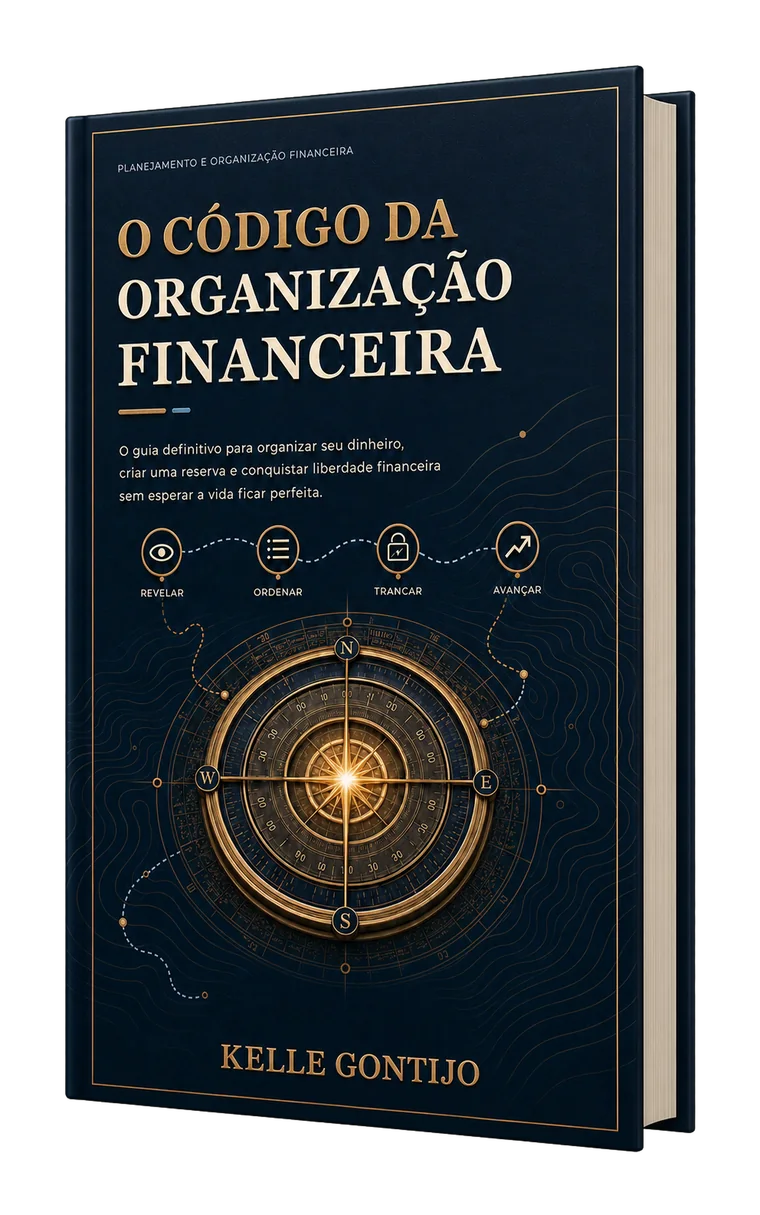 Livro O Código da Organização Financeira em perspectiva 3D